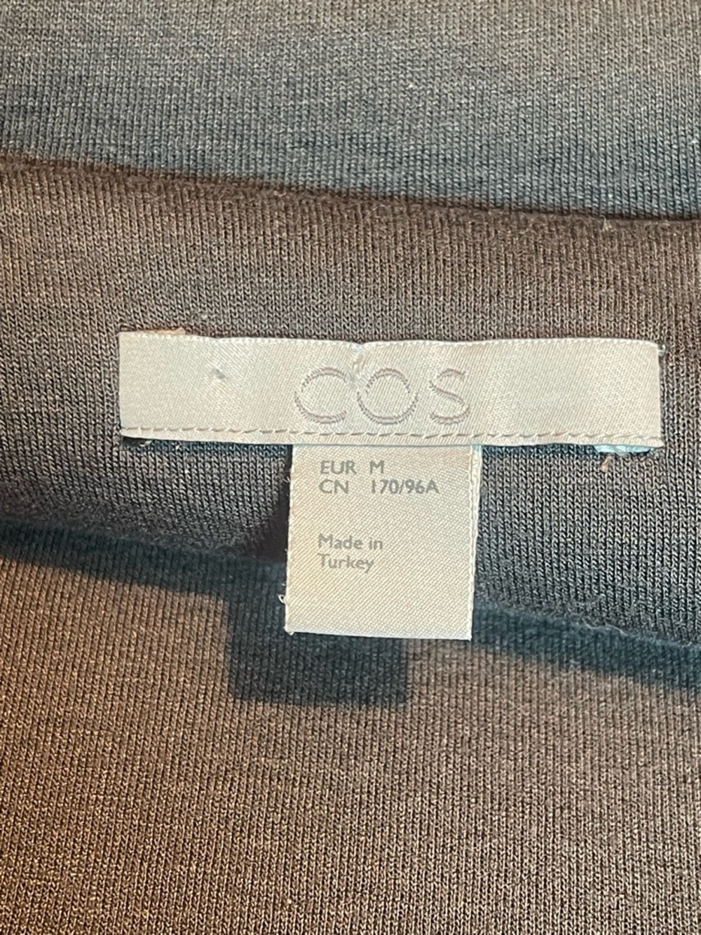 COS Oversized Zip-Up Hoodie Jacket Sz M Gray Cargo Minimalist Quiet Luxury - Picture 9 of 12